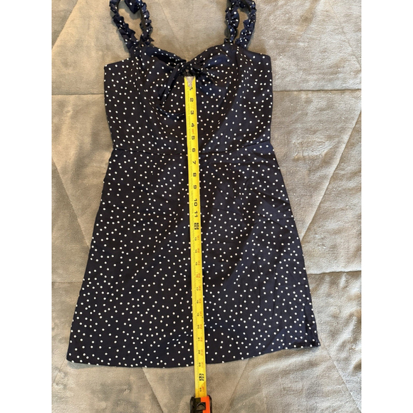 Jjwm woman WOMEN'S BLUE with WHITE POLKA DOT CAMI DRESS SIZE SMALL Summer - Picture 8 of 14